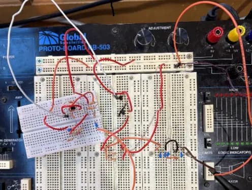 Clarke Needles Engineering Project - Audio Amp built with BJT, Analog Electronics, Circuit Design