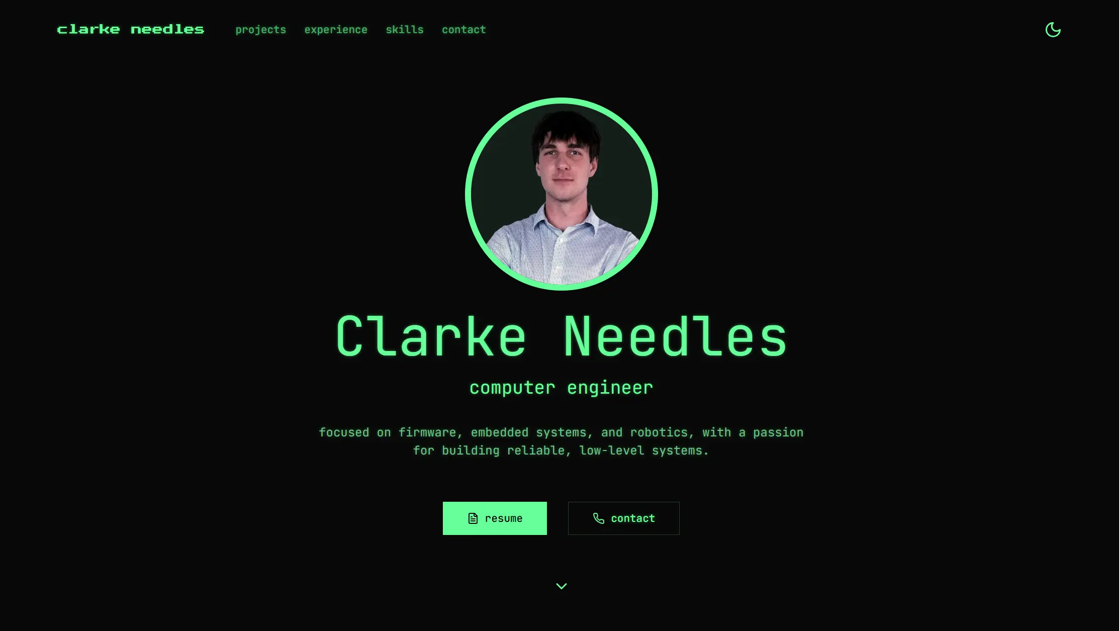 Clarke Needles Engineering Project - New Portfolio Website built with Next.js, React, TypeScript